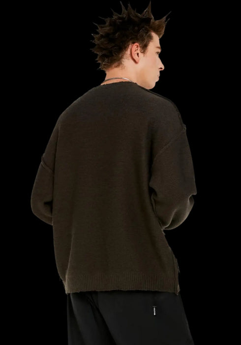 Embroidered Pullover Sweater